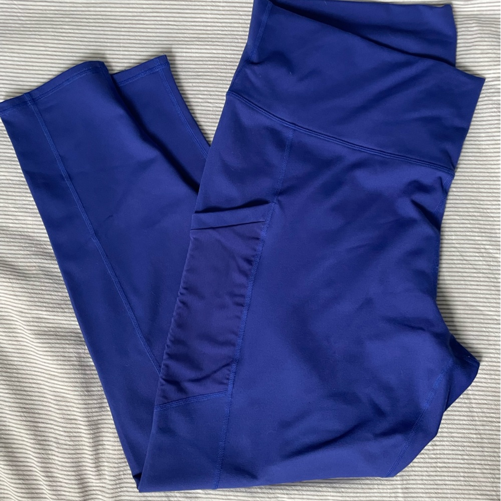 Fabletics Powerhold Blue Leggings 2x